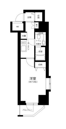 浅草駅 徒歩1分 12階の物件間取画像